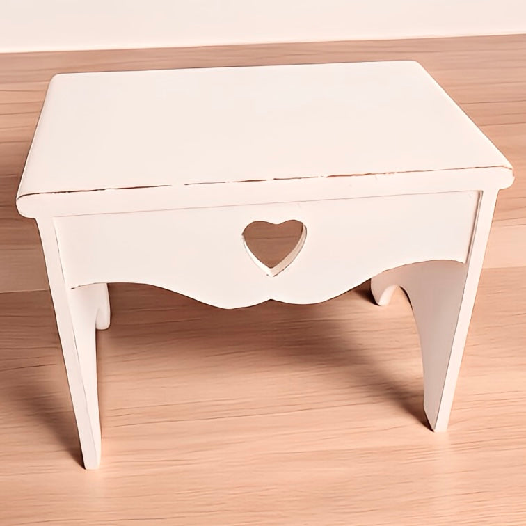 Rustic Heart Cut-Out Multi-Purpose Countertop Table