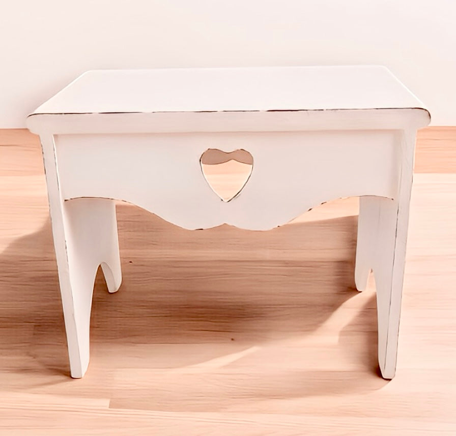 Rustic Heart Cut-Out Multi-Purpose Countertop Table