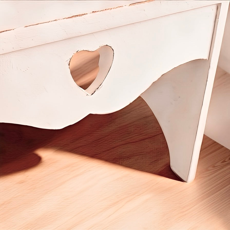 Rustic Heart Cut-Out Multi-Purpose Countertop Table