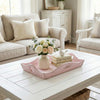 Country Heart Cut-Out Tray – Rustic Home Décor & Serving - pale pink