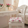 Fleur Chair Cushion – Decorative Seat Cushion - antique white