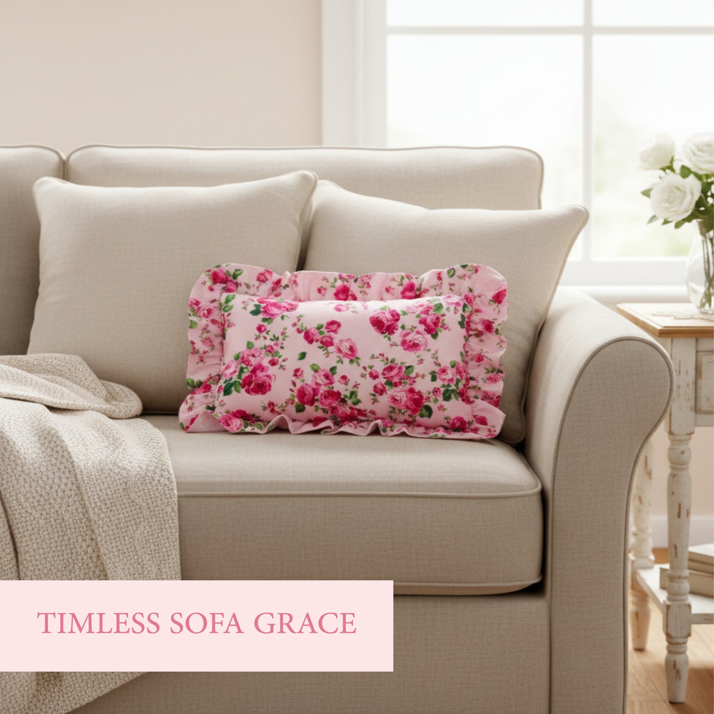 خددية فلوري زهرية بحشوة وكشكش