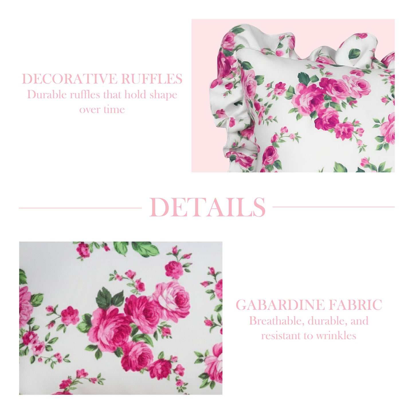 خددية فلوري زهرية بحشوة وكشكش