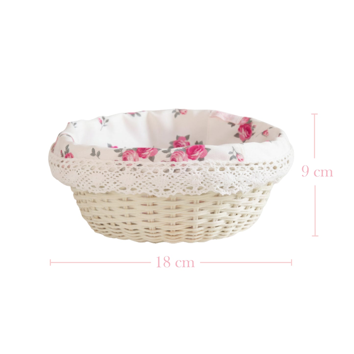 Cottage Round Wicker Basket