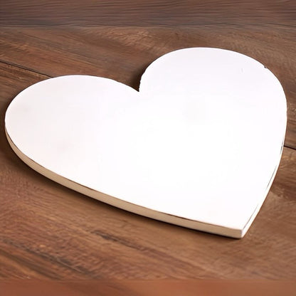 Heart-shaped wooden serving board for cozy meals