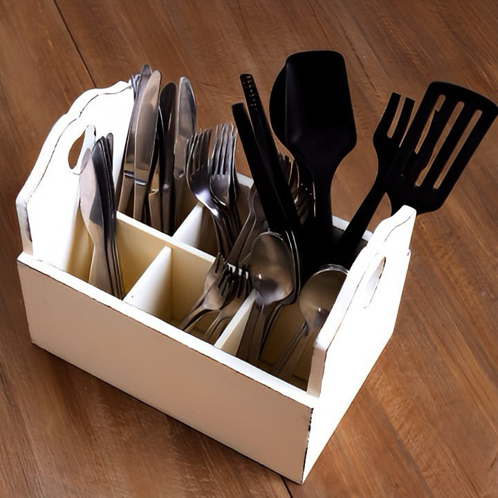 Heart Cut-Out Flatware Holder