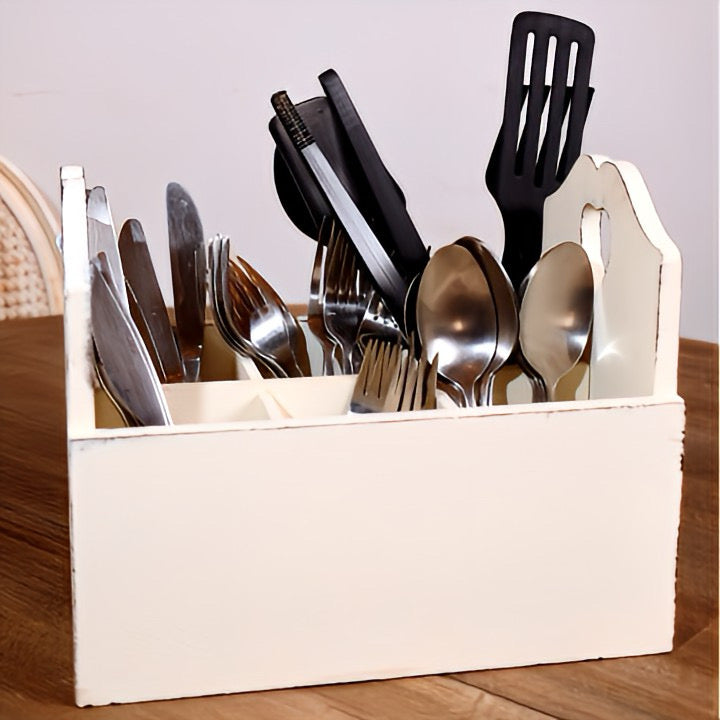 Heart Cut-Out Flatware Holder