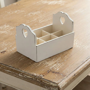Heart Cut-Out Flatware Holder