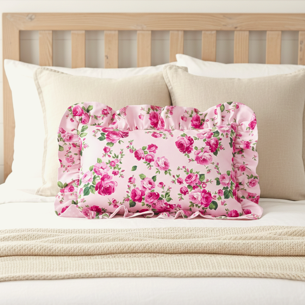 خددية فلوري زهرية بحشوة وكشكش