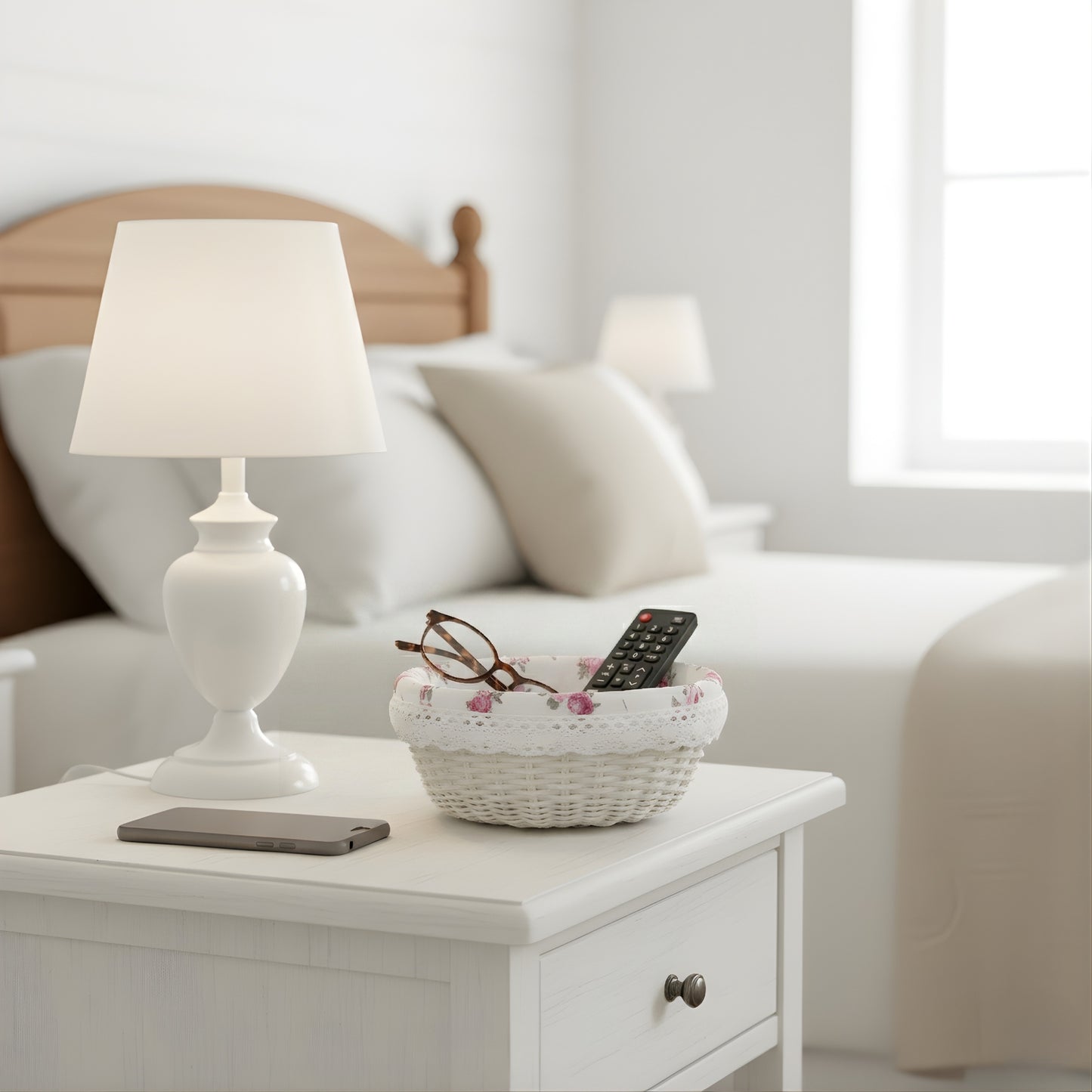 Cottage Round Wicker Basket