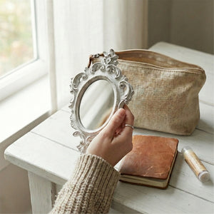 Pretty Shabby Wall Mirror – Oval Chic