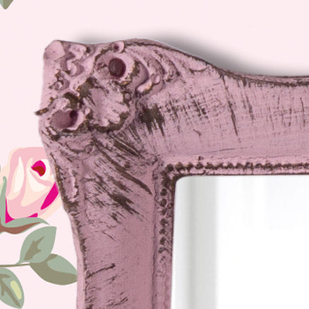 Pretty Shabby Wall Mirror – Square Chic