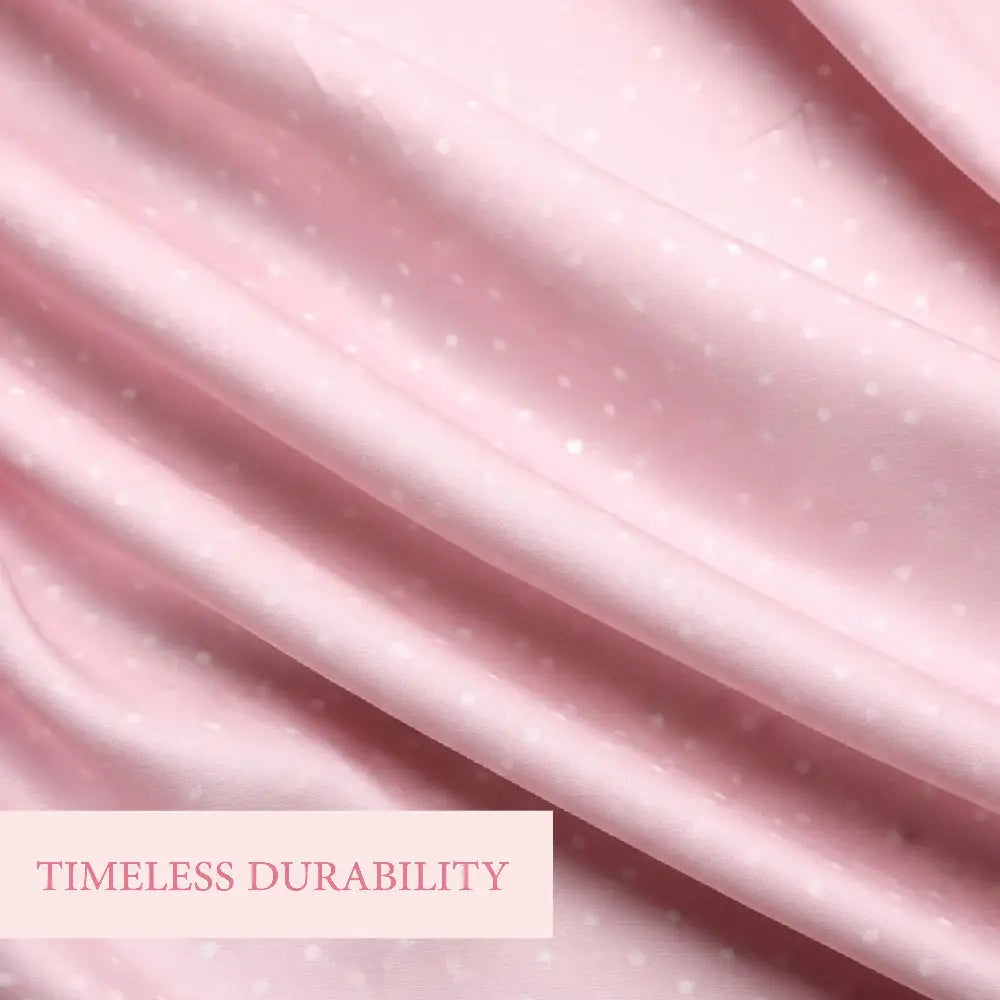Polka dot Isdal Prayer dress with a subtle pattern and 'Timeless Durability' text overlay.