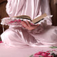 Luxurious satin praying Isdal with attached scarf