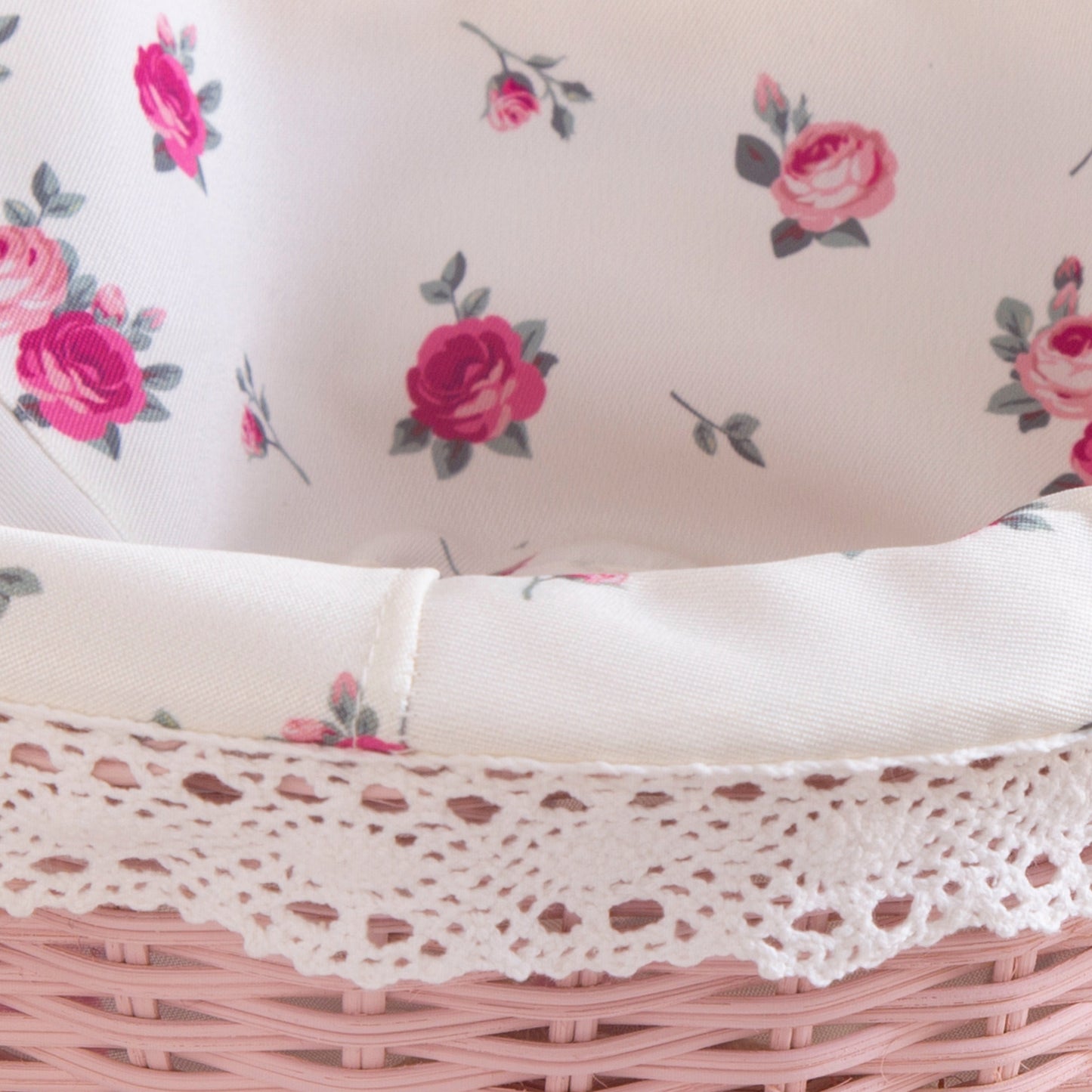 Cottage Round Wicker Basket
