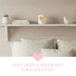 Country Heart Cut-Out Wax Melter with lit candle on shelf styled bedroom decor setting