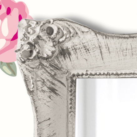 Pretty Shabby Wall Mirror – Square Chic