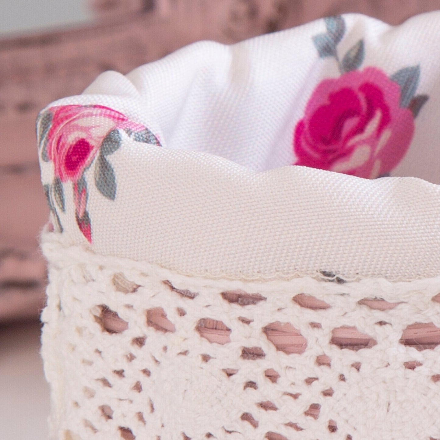 Mini Tube Wicker Basket