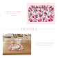 Fleur Placemat floral design showcasing gabardine fabric details on pink background for Country Charm home decor