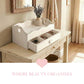 Heart Cut-Out Flatware Tray used as vanity organizer in lifestyle home decor setting