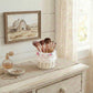 Mini Tube Wicker Basket holding makeup brushes placed on wooden dresser for home decor organization display