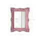 Ornate pink rectangular mirror with dimension lines indicating 11 cm height and 9 cm width on a white background.