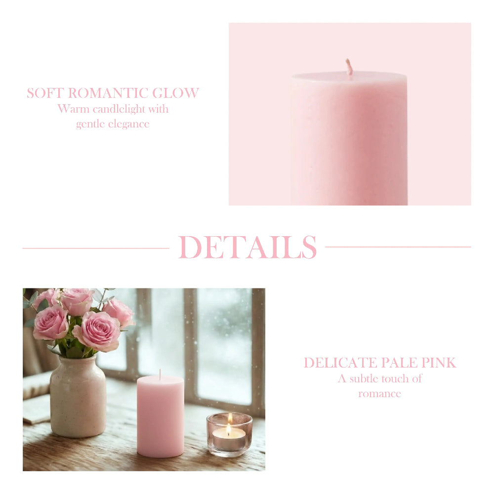 Pink ornate oval mirror on a white shiplap wall next to a window with a "Beauty in Display" graphic.