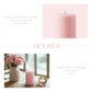 Pink Ornate Oval Mirror displayed on shiplap wall as decorative wall mirror for home décor