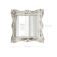 Pretty Shabby Wall Mirror Square Chic dimensions displayed on white background