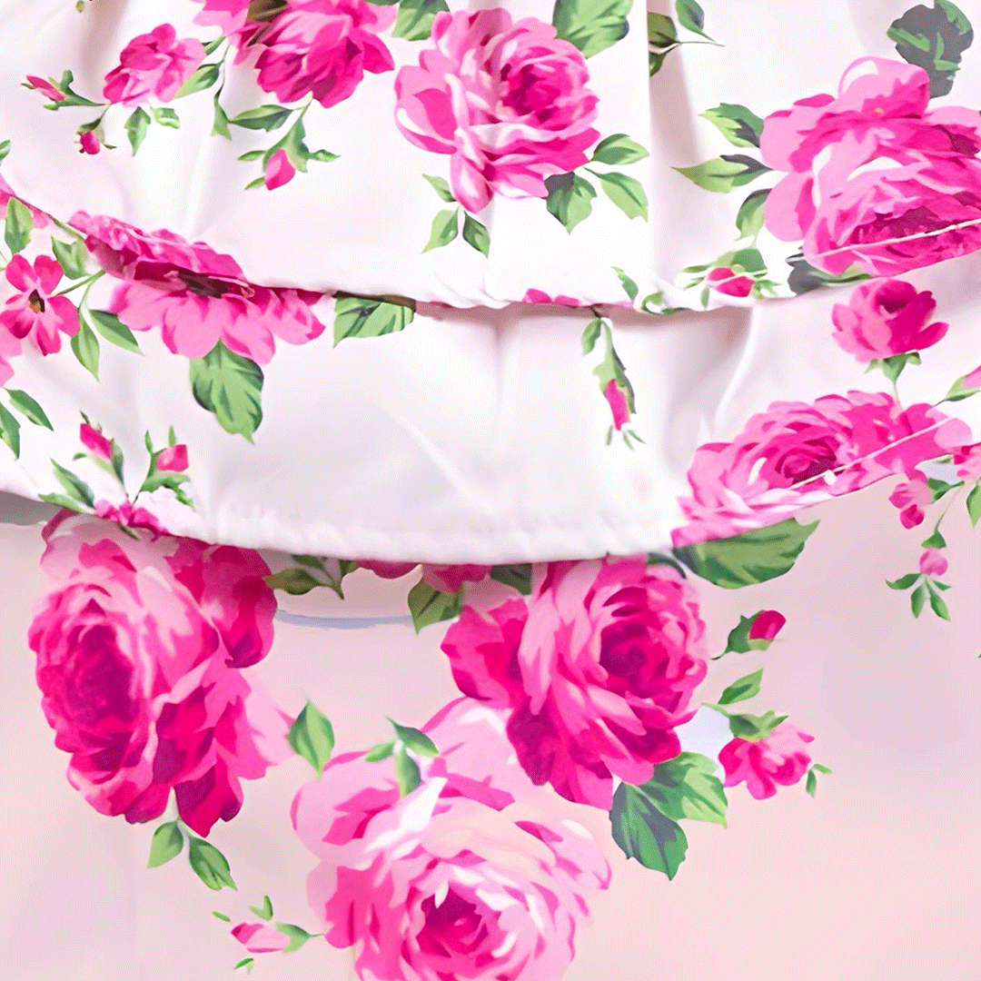 Fleur print shabby chic country kitchen apron