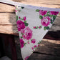 Floral and polka dot fabric pennant bunting