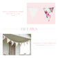 Shabby Chic Fleur & Polka Dot Pennant Banner Flag features soft gabardine fabric and alternating floral and polka dot patterns for visual joy.