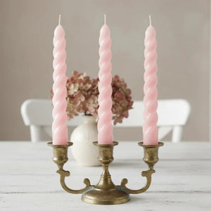 Twister Dinner Candles spiral detail showing twisted design and decorative candle shape