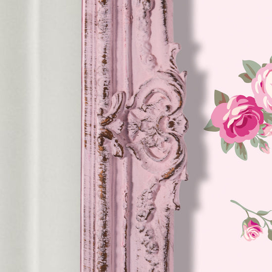 Pretty Shabby Wall Mirror – Rectangular Vintage