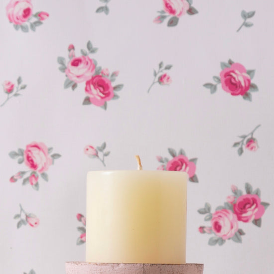 pillar candle antique white